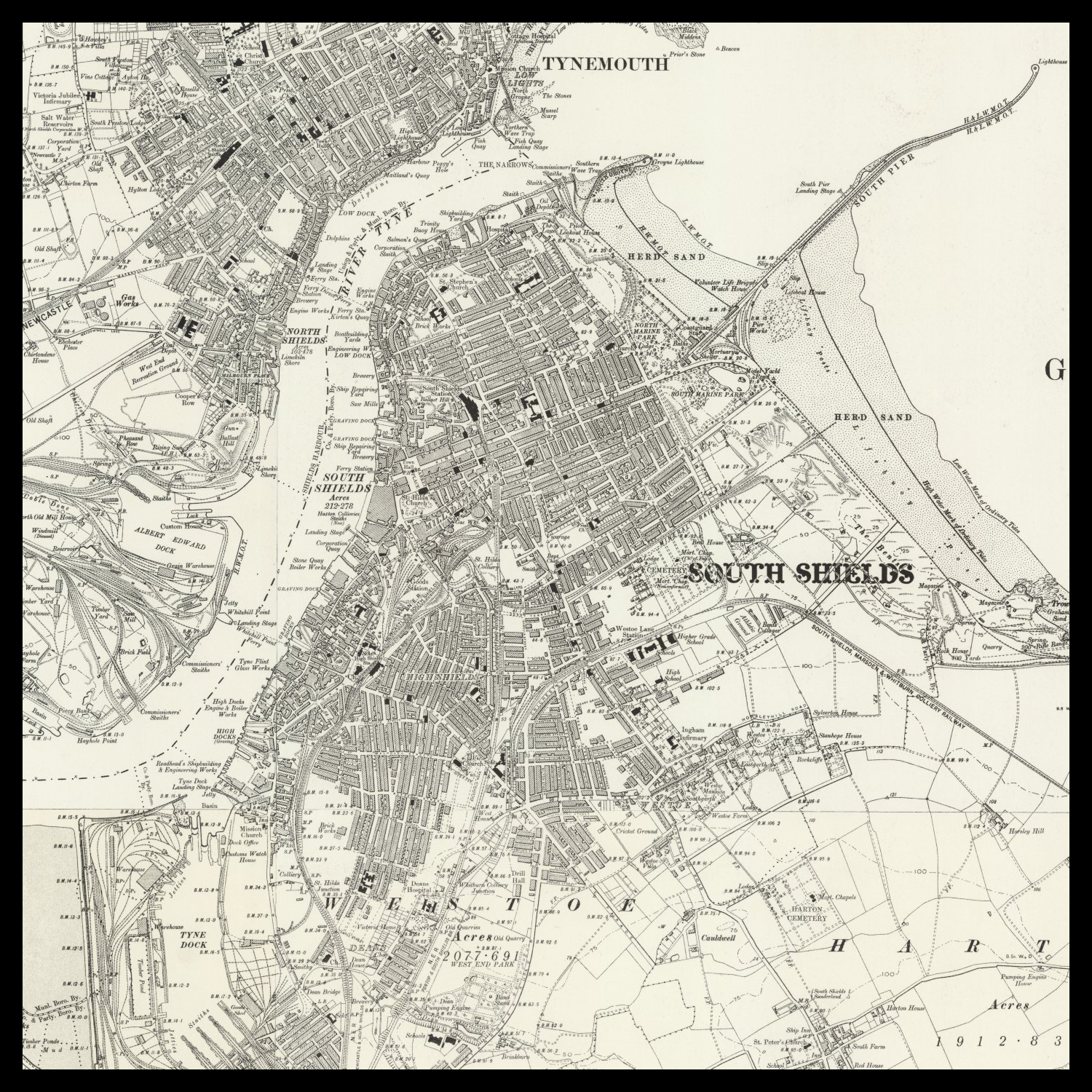 Personalised Old Map Of South Shields The Unique Maps Co personalised-old-map-of-south-shields-the-unique-maps-co