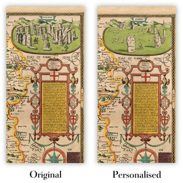Image showing the difference between an Original map and a Personalised map