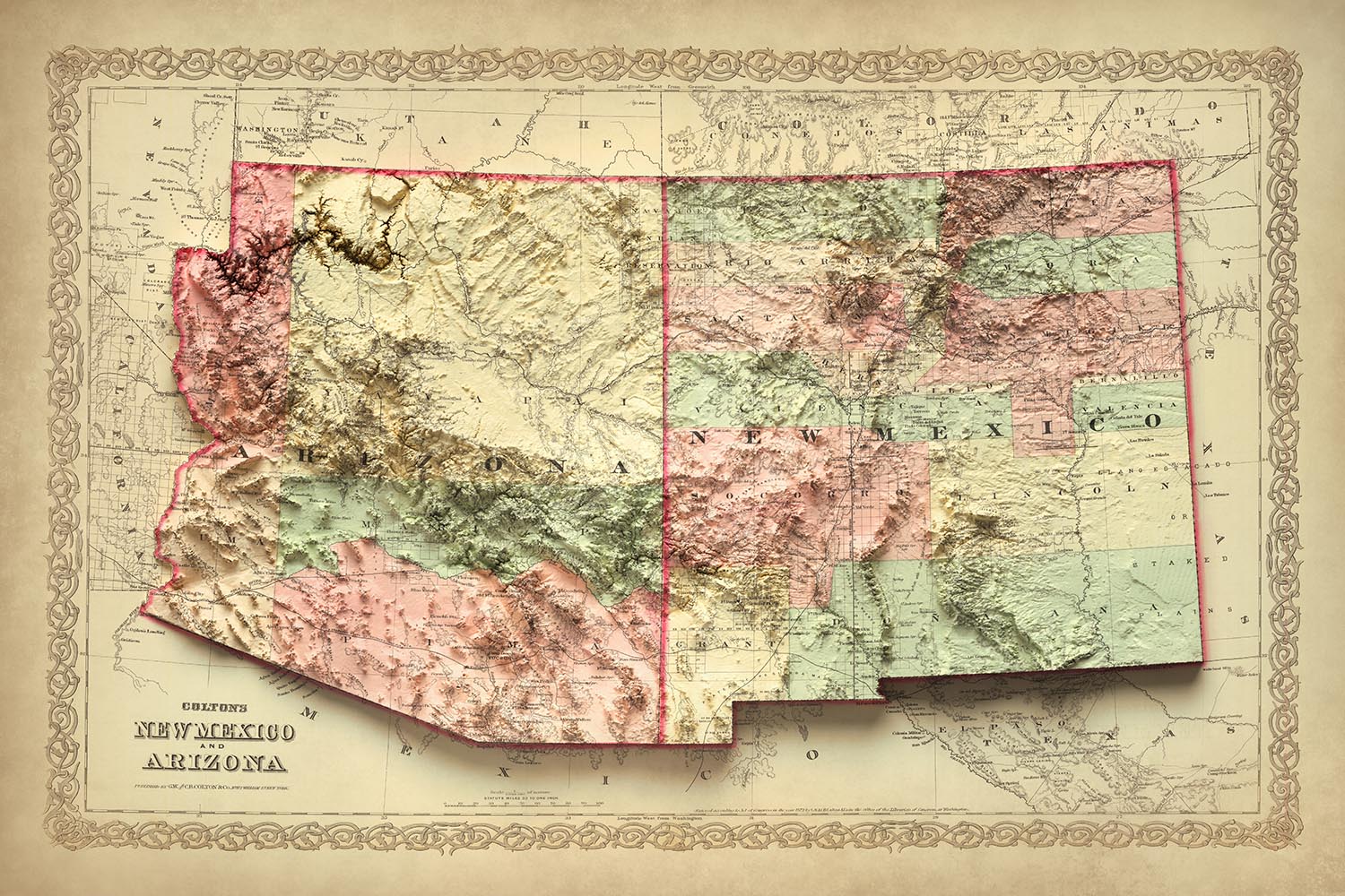 Image showing the difference between an Original map and a map that has undergone the Unique 3D transformation
