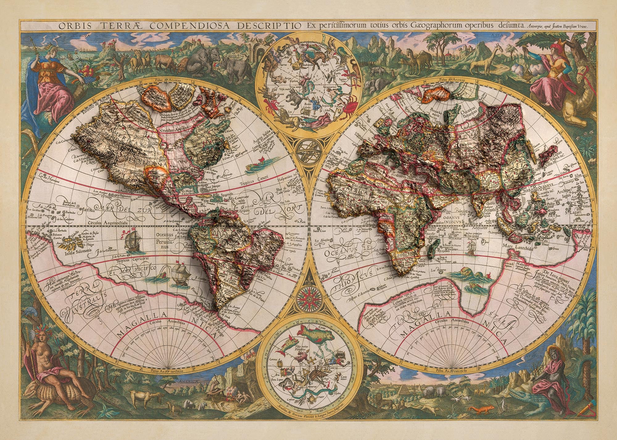Image showing the difference between an Original map and a map that has undergone the Unique 3D transformation