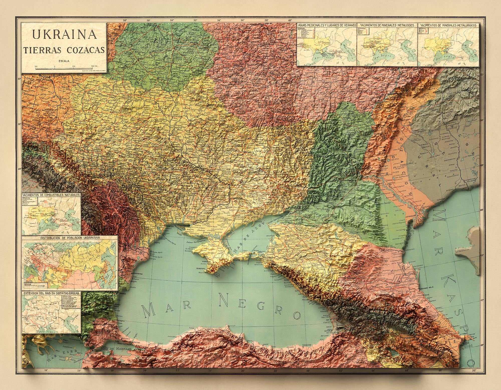 Image showing the difference between an Original map and a map that has undergone the Unique 3D transformation