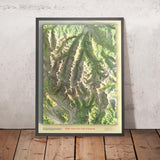 Personalized 3D US Topographical Map - Make Your Own Shaded USGS Relief Map