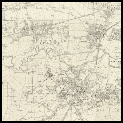 Personalised Old Map of Wythenshawe