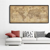 Mappa del Mondo Antico di Edward Stanford, 1898 - Capolavoro della Carta Murale Sepia Atlas 