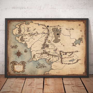 Map of Middle-earth: Frodo & Bilbo&