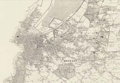 Personalised Old Map of Belfast