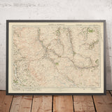 Antiguo mapa del Ordnance Survey, hoja 10 - Alston & Weardale, 1925: Allendale Town, Edenhall, Langwathby, Great Salkeld, Kirkoswald