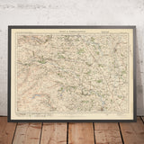 Old Ordnance Survey Map, Sheet 21 - Ripon & Northallerton, 1925: Leyburn, Masham, Bedale, Bolton Castle, Nidderdale AONB