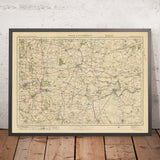 Ancienne carte de l'Ordnance Survey, feuille 32 - Goole & Pontefract, 1925 : Castleford, Knottingley, Selby, Howden, Snaith