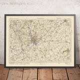 Mappa dell'Ordnance Survey Antica, Foglio 54 - Nottingham, 1925: Ilkeston, Heanor, Long Eaton, Newark-on-Trent, Southwell 