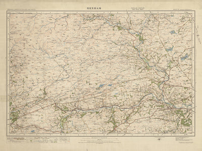 Old Ordnance Survey Map, Sheet 6 - Hexham, 1919-1926: Corbridge, Haltwhistle, Bardon Mill, Featuring Hadrian's Wall and Vindolanda