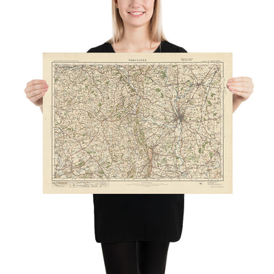 Old Ordnance Survey Map, Blatt 81 – Worcester, 1925: Droitwich Spa, Bromyard, Tenbury Wells, Pershore, Malvern Hills AONB