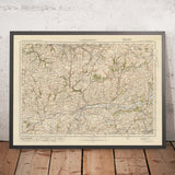 Alte Ordnance Survey-Karte, Blatt 89 - Carmarthen, 1925: St Clears, Llandeilo, Ammanford, Llandysul, Newcastle Emlyn 
