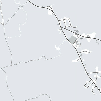 Mapa moderno de la ciudad de Freetown, MA: río Assonet, bosque estatal de Freetown, lago Assawompset, US-44, MA-140