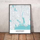 Modern City Map of Westport, Massachusetts: Horseneck Beach, Westport Town Hall, Westport Public Library, Westport Historical Society, The Point