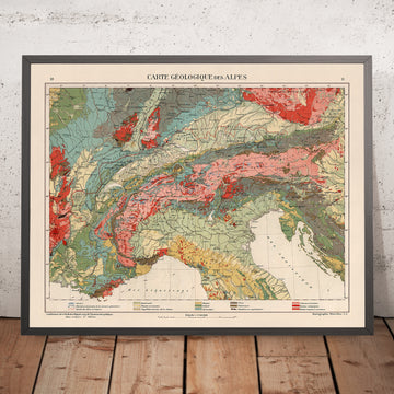 Mapa antiguo de los Alpes por Kartographia Winterthur, 1921: Suiza, Austria, Italia, Mont Blanc, Dolomitas 