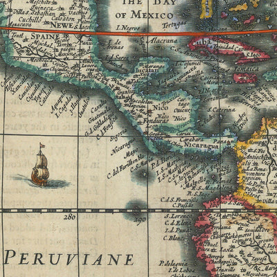 Seltene alte Karte von Amerika von John Speed, 1626: Kalifornien als Insel, frühe Kolonien, Plymouth, Virginia 