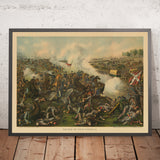 Schlacht von Five Forks, Virginia, 1865 von Kurz & Allison: General Sheridan, Amerikanischer Bürgerkrieg 
