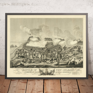 Bataille de la Nouvelle-Orléans et mort du major-général Packenham par William Edward West, 1817