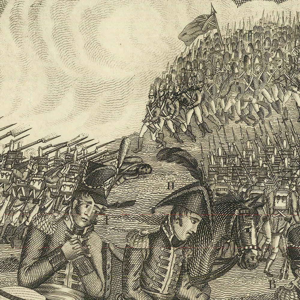 Batalla de Nueva Orleans y muerte del mayor general Packenham, por William Edward West, 1817