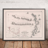 Battle of Trafalgar: The British Fleet breaking the French and Spanish line by AK Johnston, 1852