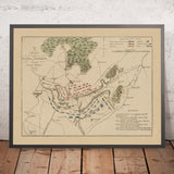 Battaglia di Waterloo, posizioni britanniche e francesi, 1815: Guerra Napoleonica 