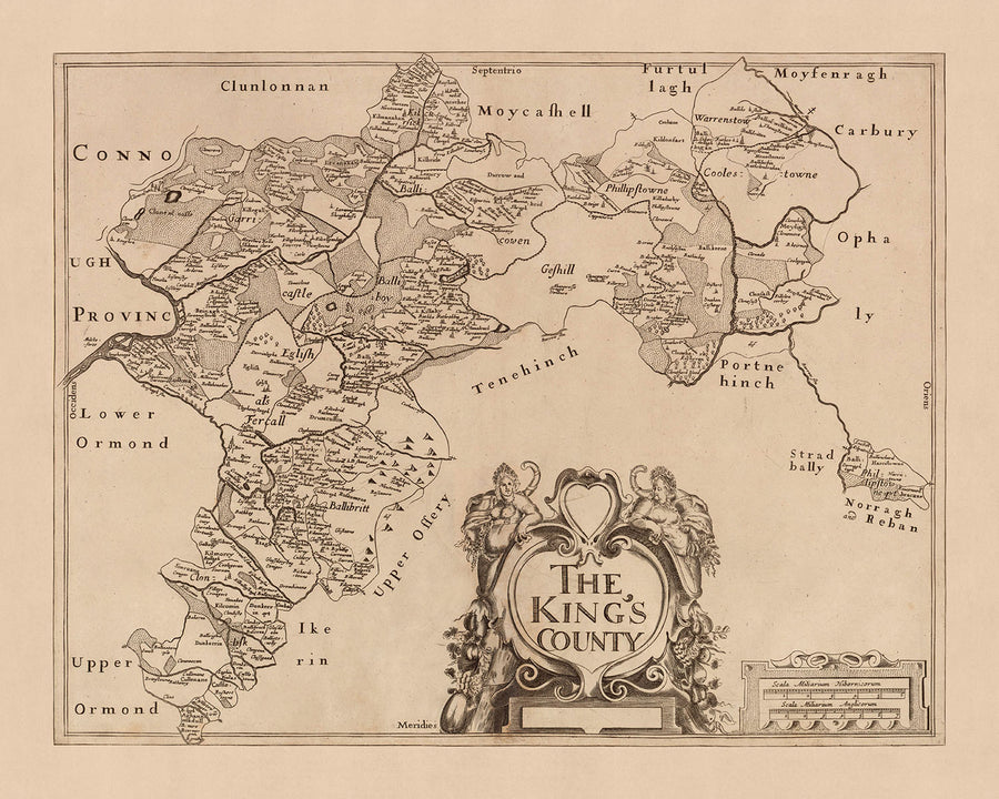 Old Map of County Offaly (King&