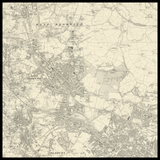 Personalised Old Map of West Bromwich