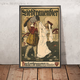 Liebfrauenbier Vintage Beer Poster by Otto Ludwig Naegele, 1905