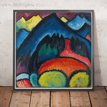 A framed image of 