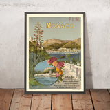 Reiseplakat Monaco: Bains de mer d’Été & d’Hiver von Frédéric Hugo d’Alési, 1896 