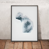 Michigan & Great Lakes Topographic 3D Relief Map