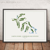 Jumeirah Golf Estates - Earth Course: Modern Golf Course Map