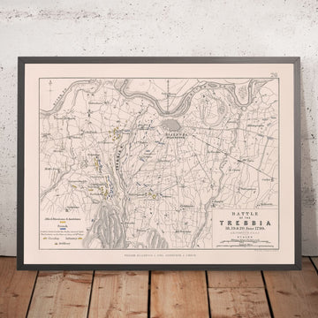 Bataille de Trebbia par AK Johnston, 1799 : Guerre révolutionnaire française 