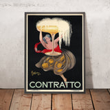 Contratto Vintage Drinks Poster by Leonetto Cappiello, 1922
