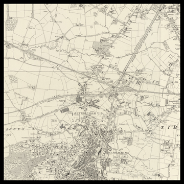 An old Ordnance Survey map of Altrincham