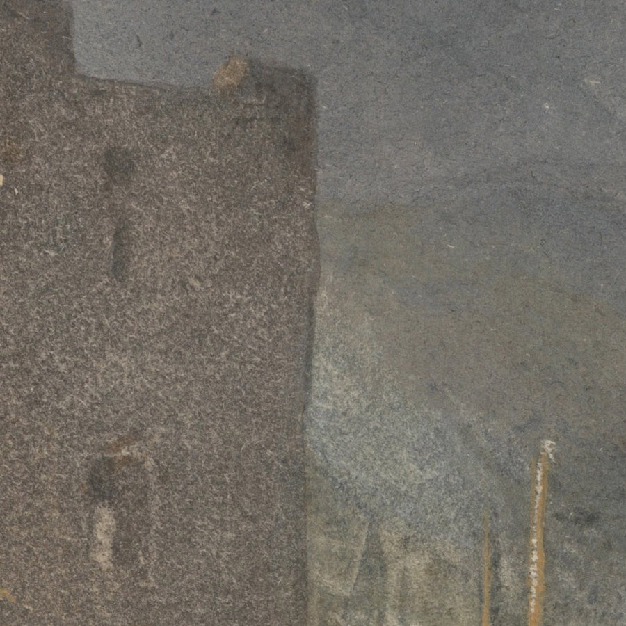 Eine Ansicht von Boppart mit Figuren am Ufer des Flusses von Turner, 1817 