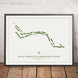 Royal Dornoch Championship Course: Modern Golf Course Map