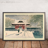Neige dans le parc Shiba par Hasui Kawase, 1935 