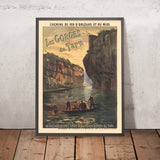 Póster de viaje de Gorges du Tarn, Francia, de André Suréda, 1910 