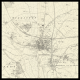 Carte ancienne personnalisée de Tamworth 