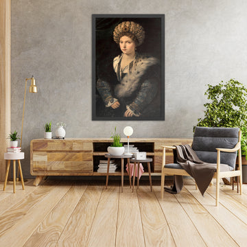 A framed image of 