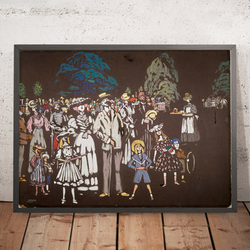 A framed image of 