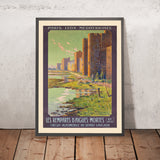 Aigues-Mortes Travel Poster: Les Remparts by Ernest Couronneau, 1923
