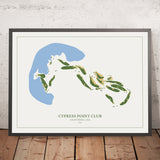 Cypress Point Club, California: Modern Golf Course Map