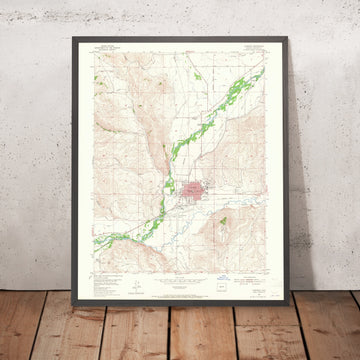 Old Map of Gunnison, Colorado by USGS, 1954 – Blue Mesa Reservoir & Crested Butte