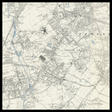 Personalised Old Map of Tooting