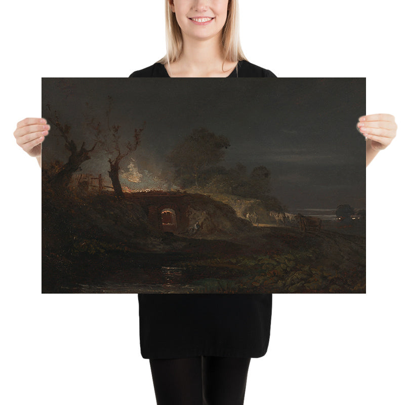 Löschofen in Coalbrookdale von Turner, 1797 