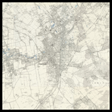 Carte ancienne personnalisée de Croydon 