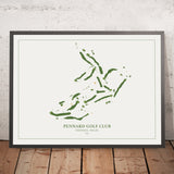 Pennard Golf Club: Modern Golf Course Map